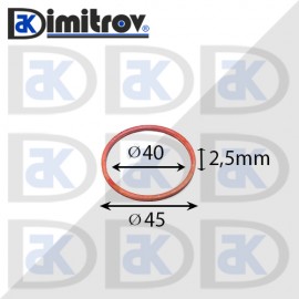 Дифтунга Ø 40 х Ø 45 х 2,5 mm медна